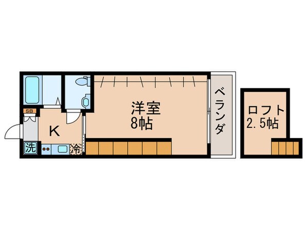 サンフェスタ東福寺Ｂ棟の物件間取画像